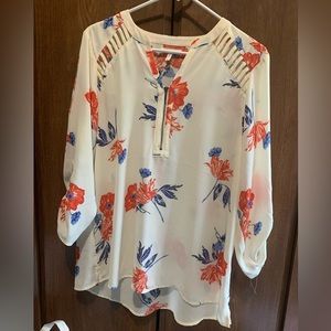 Maurices Large Floral Blouse
